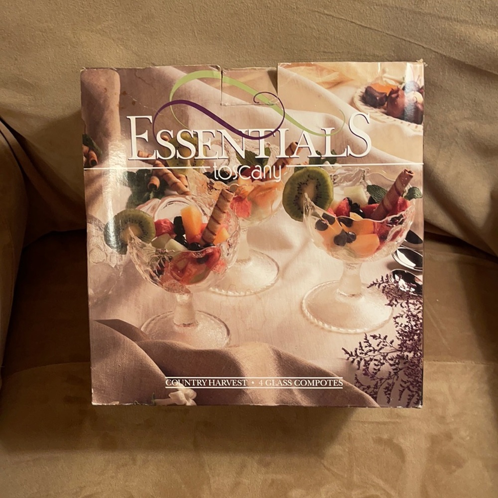 Brand new essentials set of four glasses